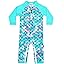 weVSwe Baby Green Scales Swimsuit Girl Rash Guard Sun Protection Easy ...