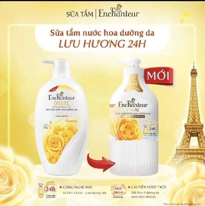 Enchanteur Deluxe Charming Body Wash with Rose Fragrance, 24H Scent-Lock Technology, Silk Protein-650gram - Image 5