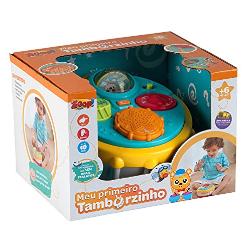 Zoop Toys Meu primeiro Tamborzinho - ZP00657 - ZP00657, Multicor
