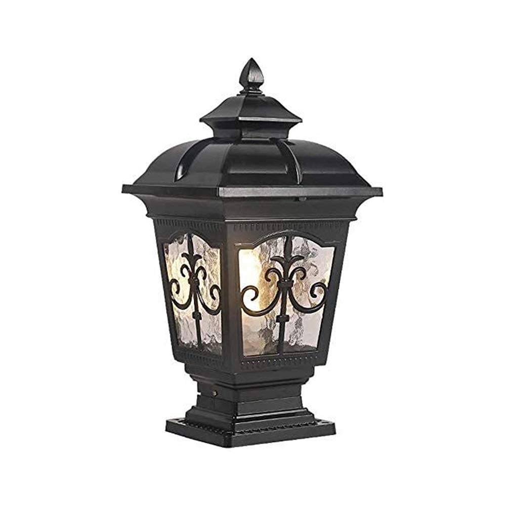 QUSYZD Lamp Post Lights Outdoor, Lamp Post Lights, Vintage Column Light European Outdoor Aluminium Die-Casting Lamp Modern Ip65 Rainproof Anti-Rust Pillar,