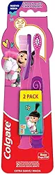 Escova de Dente Infantil Colgate Smiles Agnes e Fluffy 2 unidades