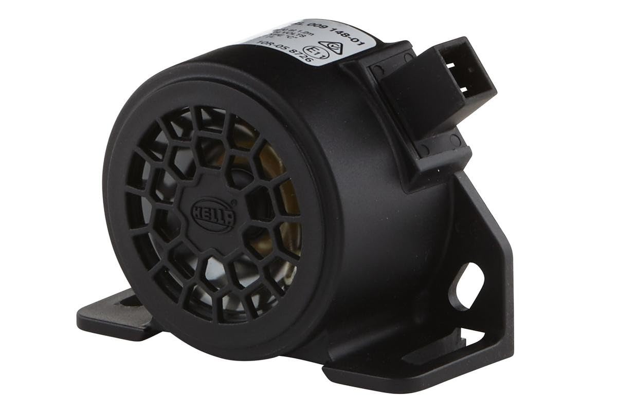 HELLA Rückfahrwarner BM20 - 97dB(A) - Starkton - Gehäusefarbe: schwarz - geschraubt - Stecker: AMP - Menge: 1 - 3SL 009 148-011
