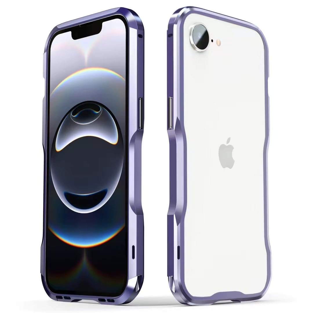 Amazon.co.jp: iPhone 17e対応 メタルバンパー ケース 6.1インチ 衝撃