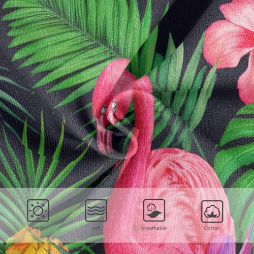 Florals Girls Underwear Toddler 2t Cotton Little Girl Panties Vivid Pink Flamingos Green Leaves Kids Briefs Undies3