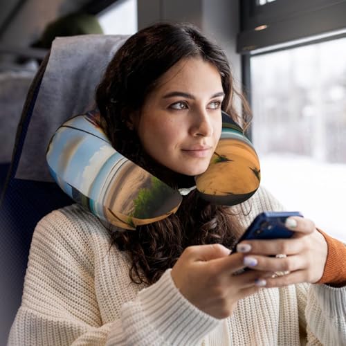 Almohada espuma viscoelástica tamaño viaje cómoda miniatura 5