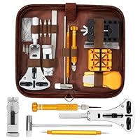 Kit Orologiaio, Kit Riparazione Orologi da 149 pezzi,Set di strumenti per orologi per riparazione di batterie e braccialetti, Con rimozione ago, apriorologio, Cacciavite e altri strumenti per orologi
