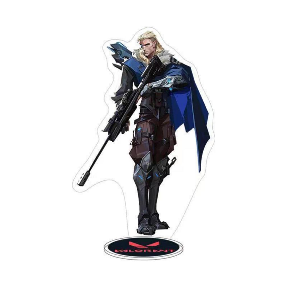 GLPMZANB Valorant Character Acrylic Stand Figure Game Poster Standing plates Valorant Table Decorations,Desktop Ornaments Home Decoration Ornaments (Savo)