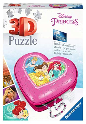 Herzschatulle - Disney Princess. 3D Puzzle 54 Teile