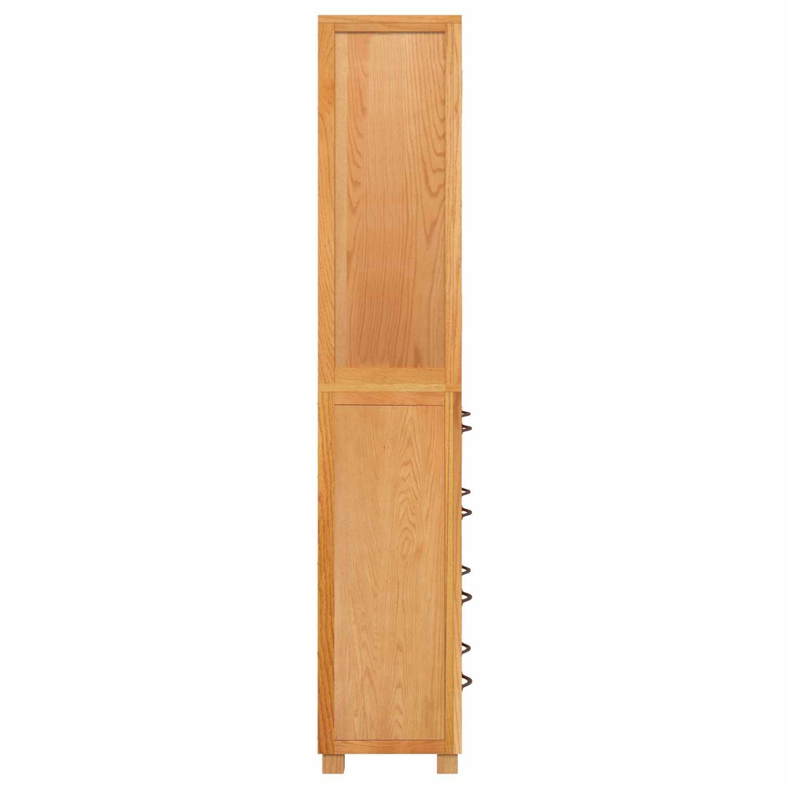 Aufbewahrungsmöbel mit 3 Schubladen Holzwerkstoff - Modernes Stauraum-Möbelset in Braun für Wohnzimmer und Schlafzimmer, Robuster Schrank mit Massivholz-Beinen, 80 x 35 x 185 cm