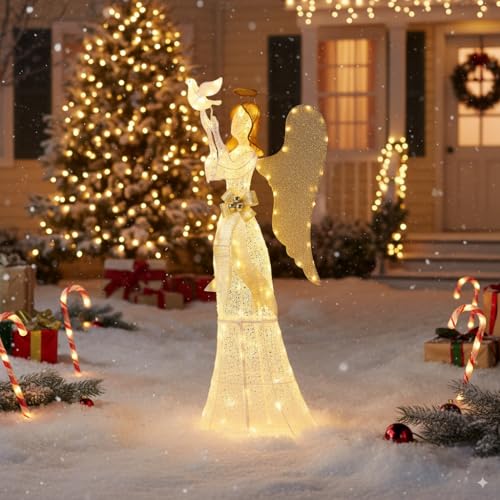 SOARS Weihnachtsengel Outdoor groß, 165 cm Weihnachtsdekoration mit...