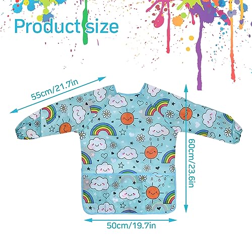 Volumoon 2 Pz Grembiule Pittura Bambini 3-7 Anni