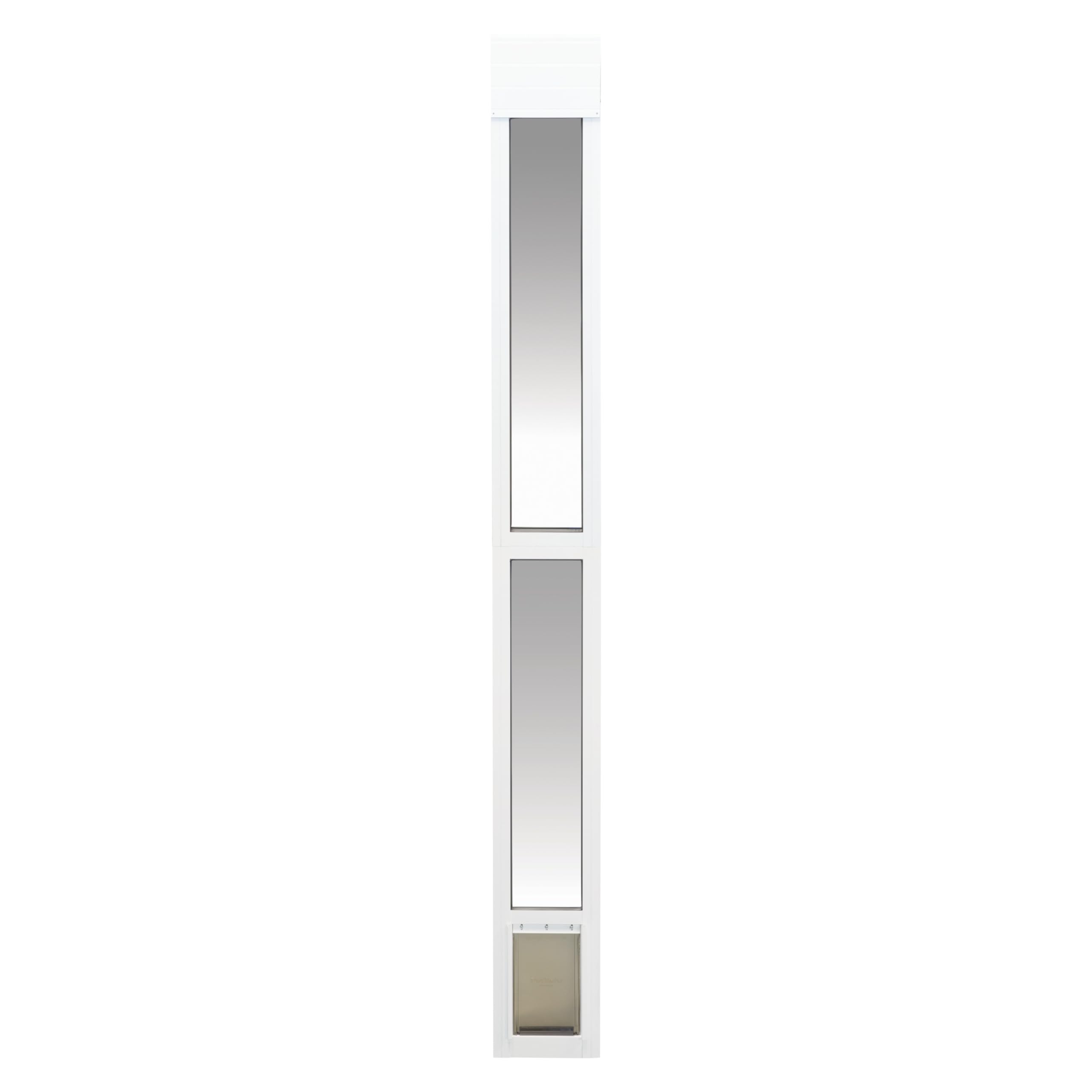 PetSafe Puerta Corredera de Vidrio para Gatos y Perros de 2 Piezas - Sin Necesidad de Recortar, Duradera, Resistente a Las Inclemencias del Tiempo - Pequeña