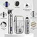 Saoilli Professional Hair Trimmer Hair Clippers for Men, Nose Hair Trimmer Shaver Set,Cordless T-Blade Beard Trimmer Barber Clippers,Electric Razor Foil Shavers for Men Haircut Grooming Kit(Silver)