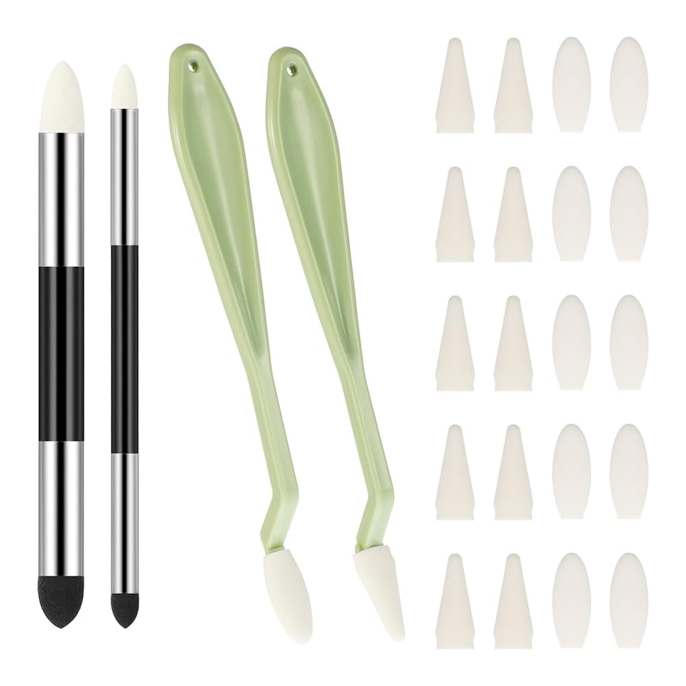 Jnchdghwa Artistic Drawing and Sketching Sponge Stump Stamps Set- Dual-Headed Oil Pastel Blending Tools(24-Pieces)
