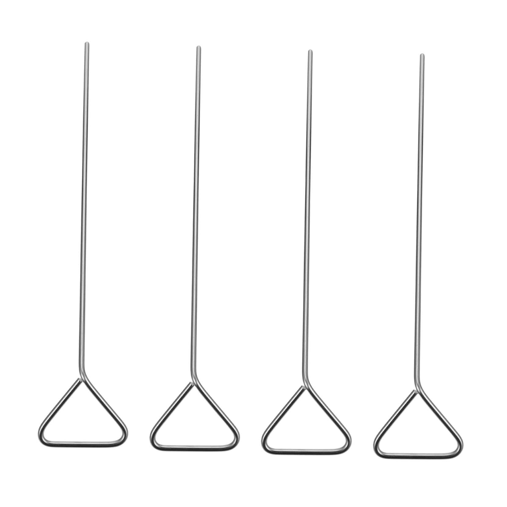 OUNONA 4pcs Stainless Steel Coating Rod Cell Streaking Lab Tool Lab Cell Supplies Laboratory Spreading Microbiology Inoculation Rod Spreading Wide Cell Needle para Silver