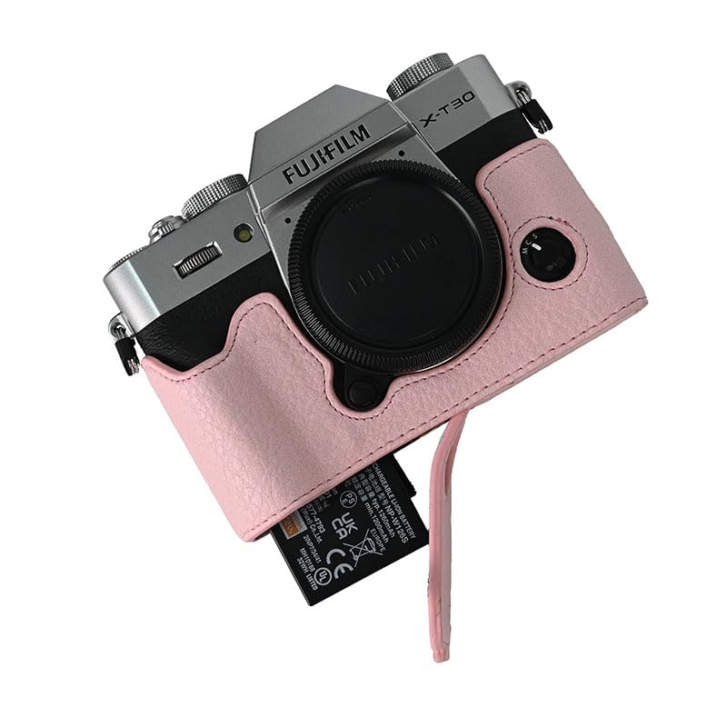 Funda mitad cámara piel PU para Fujifilm X-T30 III miniatura 3