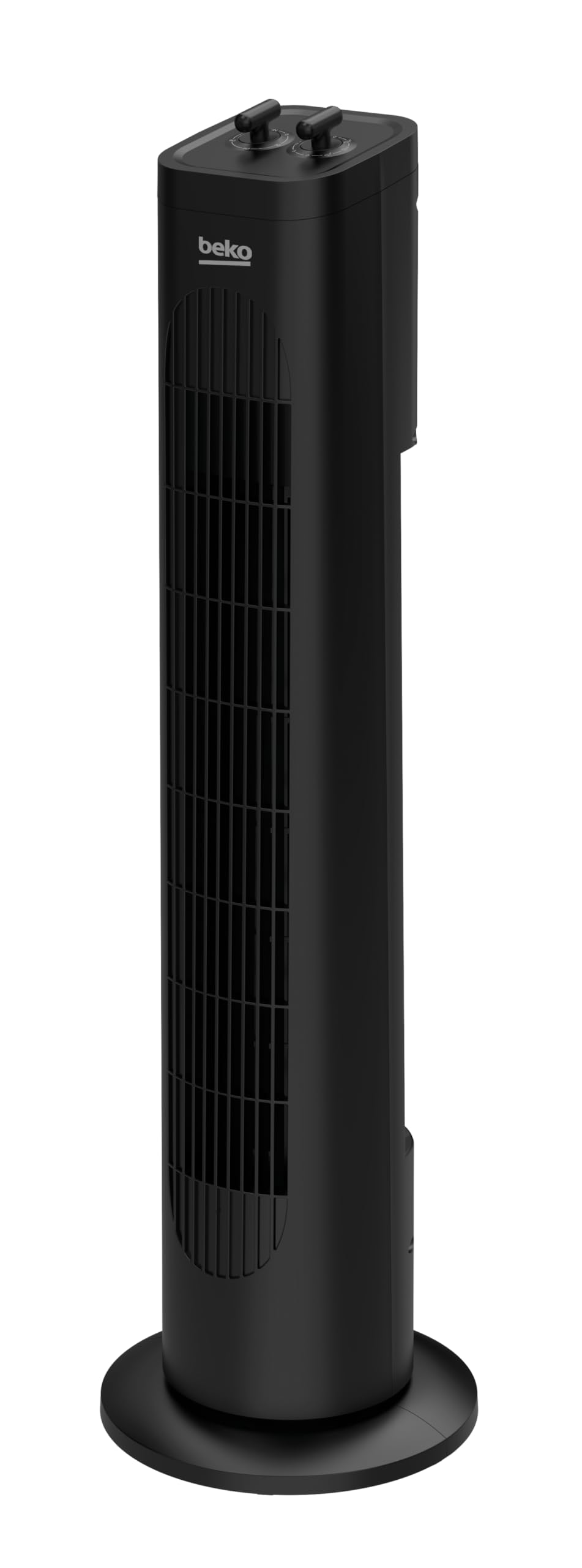 Beko EFW5300B Mechanischer Turmventilator, 35 W, 3 Geschwindigkeiten, Oszillation 60°, Timer 2h, Schwarz