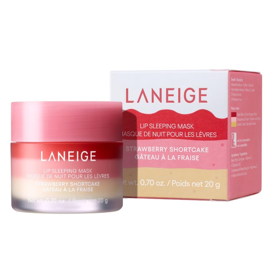 LANEIGE ORIGINAL | Lip Sleeping Mask - Tratamiento de noche para los labios | 20 gramos | by BELLA | (SHORTCAKES DE FRESA)
