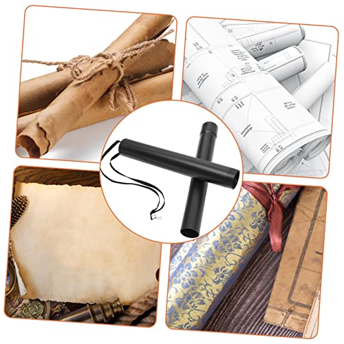 Image of MAGICLULU Telescoping Poster Tube Shoulder Strap Storage for Posters Prints Maps and Drawings Reusable Artwork Holder for Organization