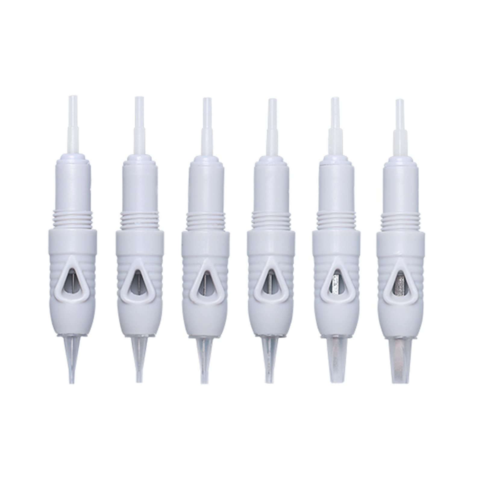 Maxsmlzt 1P Tattoo Needles Tattoo Cartridge 100Pcs Microblading Eyebrow Lip Face Permanent Makeup Screw Micro Needle Tattoo Machine Needle 3P 5P 7P 3F 5F 7F,,10Pcs