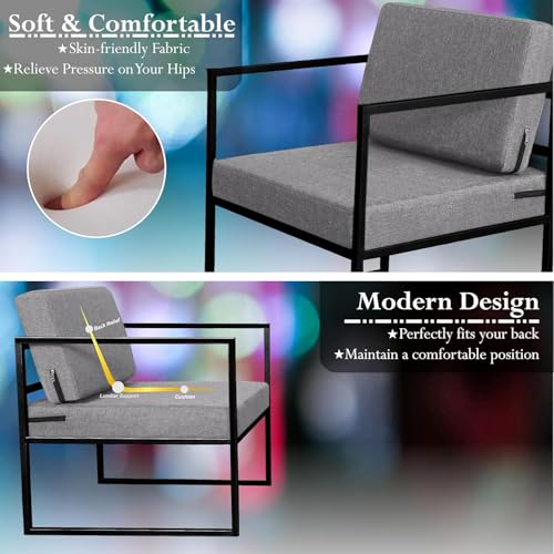 Image of ( Indoor-Outdoor |Living Room| Balcony| Garden| Chair Table Set 1 + 1 & 1 Table| Furniture Set|Chair Table Set - Color Grey