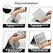 EooCoo Case Compatible with MacBook Air 13 inch M4 2025 2024 2023 2022 M3 M2 A3240 A3113 A2681, Crystal Hard Shell Scratch Resistant Protective Cover Compatible for MacBook Air 13.6 inch Case, Clear