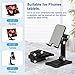 Foldable Phone Stand Desk for Samsung Galaxy S25 Ultra S23 S24 A14 A54 5G A15 A13 A53 S22 Plus S21 FE S20 A03s A23,iPad iPhone 16 15 Cell Phone Holder Height Adjustable Tablet Cradle Desktop Dock