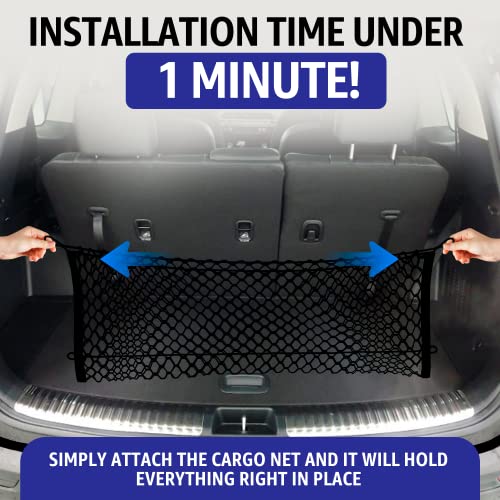 Envelope Style Automotive Elastic Trunk Mesh Cargo Net for KIA