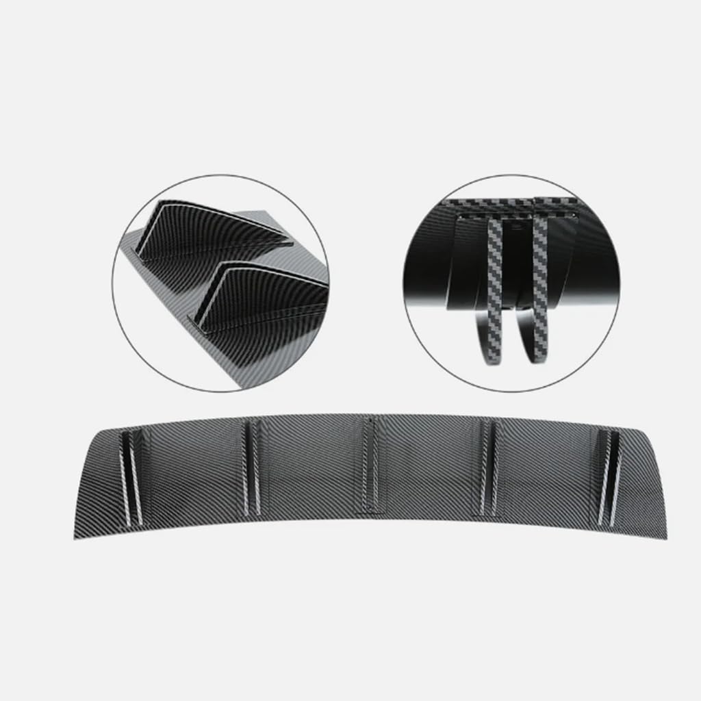 Difusor de Labios de Parachoques para Mini Mini 4door 2014-2023,Shark Fin Difusor Spoiler Chasis de Parachoques Trasero Alerón Coche Accesorios