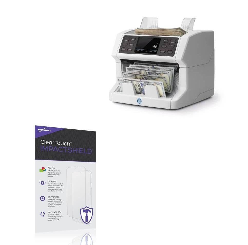 BoxWave Screen Protector Compatible With Safescan 2850 - ClearTouch ImpactShield (2-Pack), Impenetrable Screen Protector Flexible Film