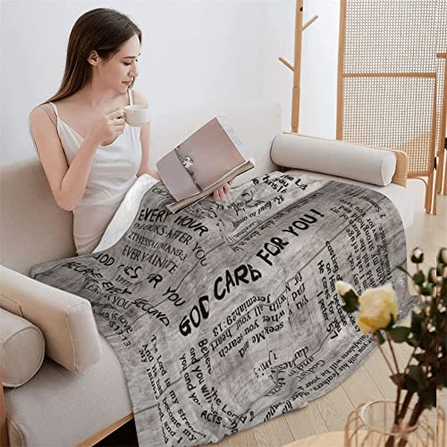 Wish Tree Christian Gifts For Women Scripture Throw Blanket Religious Spiritual Gifts With Bible Verse, Inspirational Thoughts And Healing Prayers Gift For Women Men 50"X60" (Holy Bible) #TOP4
