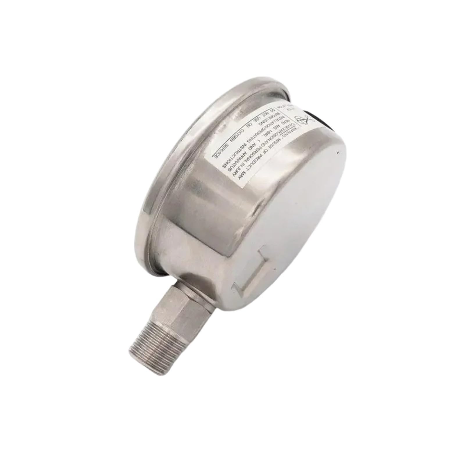 Manometer, 40-mm-Zifferblatt-Manometer 1/8" 1/4" BSPT NPT -1 bis 600 Bar, Edelstahl 304(Bronze,0-10 Bar)