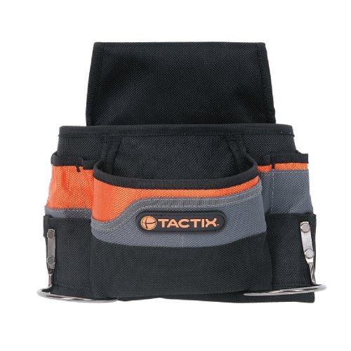 Tactix8-Pocket Tool Belt Pouch - Durable and Versatile Organizer for Tools, Fasteners - Perfect for DIY Projects and Professional Use - Adjustable Belt for Comfortable Fit- 323001