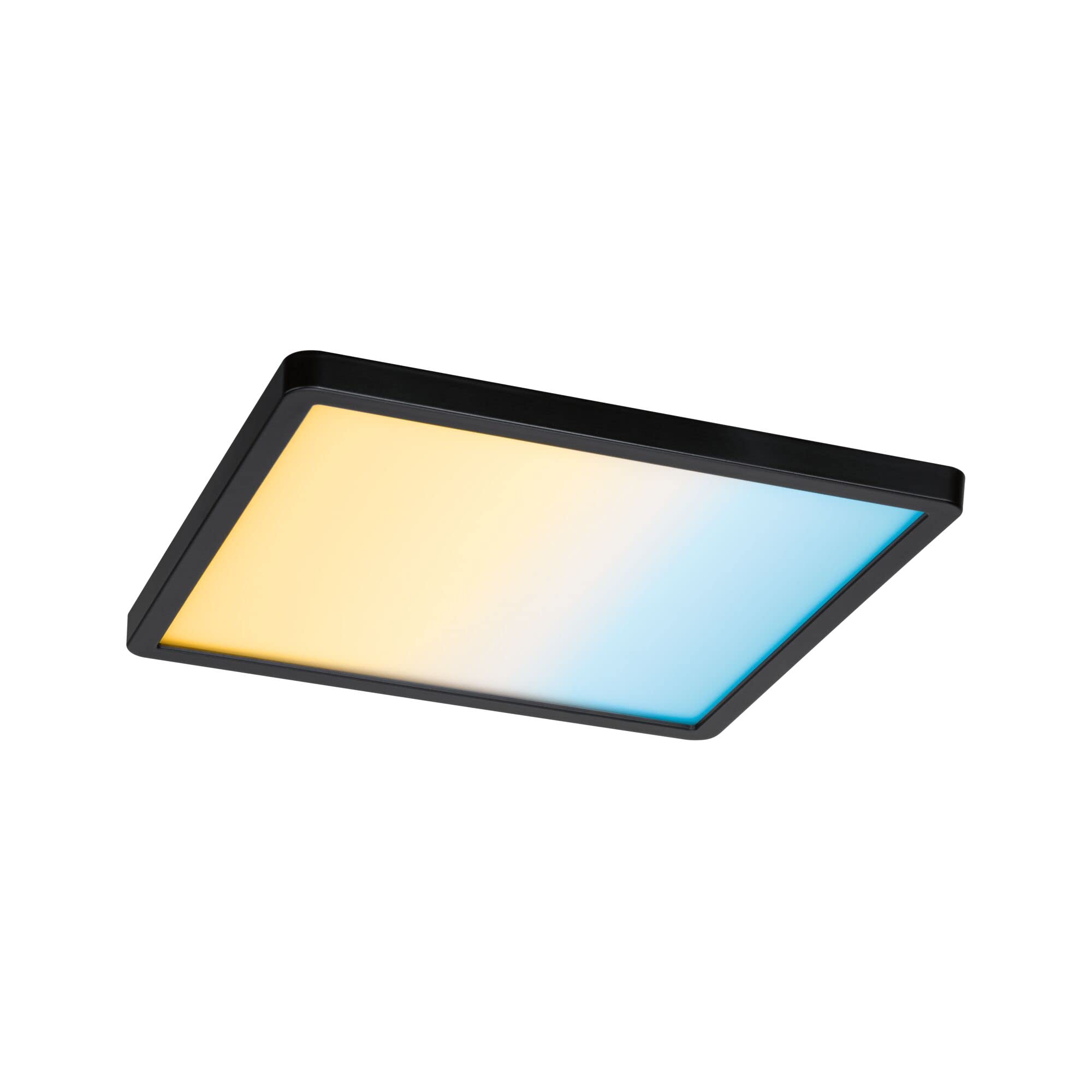 Paulmann 79967 LED Panel Einbaupanel Areo IP44 230x230mm eckig incl. 1x16 W dimmbar Tunable White Schwarz Kunststoff Deckenleuchte 3000 K