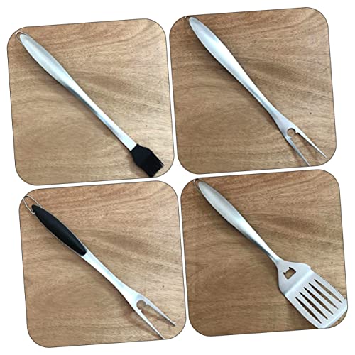 Set de utensilios para parrilla en acero inoxidable Levemolo miniatura 6