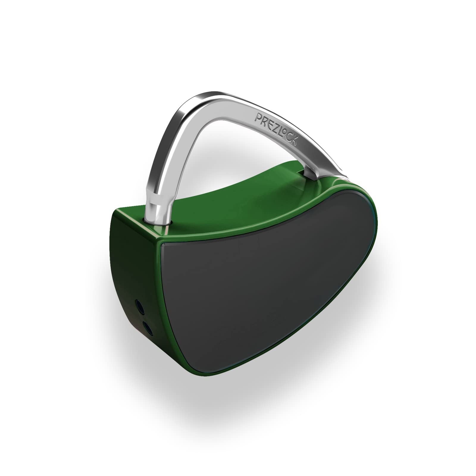 prezlock Fingerprint Padlock, Smart Biometric Lock, Keyless Entry, Compact, USB Rechargeable, Vivid Forest