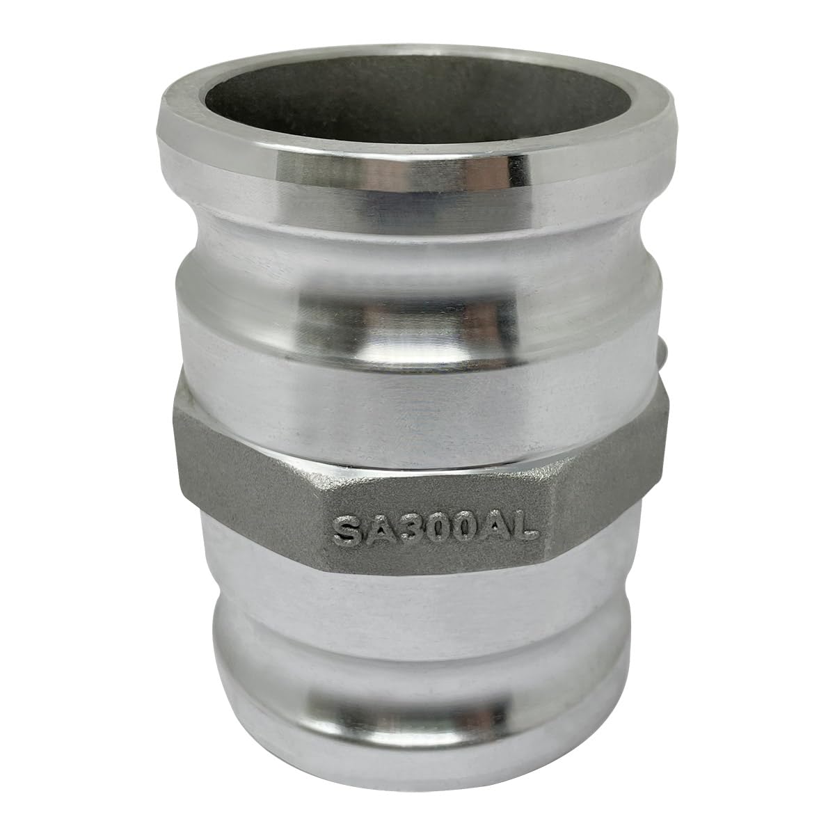 Gloxco Aluminum Type AA Cam and Groove Spool Adapter, 3" Male Camlock x 3" Male Camlock (CAM-30-AA-AL)