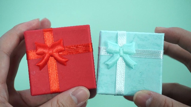 GSHLLO 2 scatole di carta per gioielli, piccole scatole regalo con