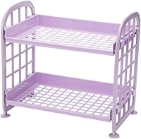 Vista 1 de Alipis Plastic Storage Shelf Organizer for Bathroom and Kitchen Easy to Install Desktop Rack for Toiletries Fruits and Vegetables