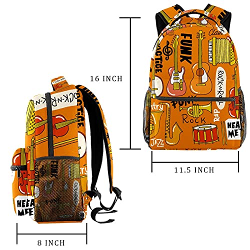Sac à dos décontracté léger et ergonomique à imprimé vectoriel multicolore