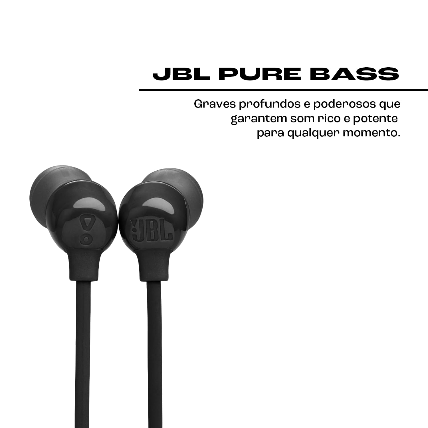 JBL, Fone de Ouvido Sem Fio, Bluetooth, Tune 135 In ear - Preto