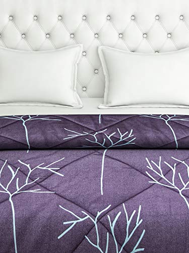 Image of Swayam Double Size AC Comforter | 254 cm X 228 cm | Dark Blue, 150 GSM | Comes with Health Layer : Prevents oozing Out of Fibre