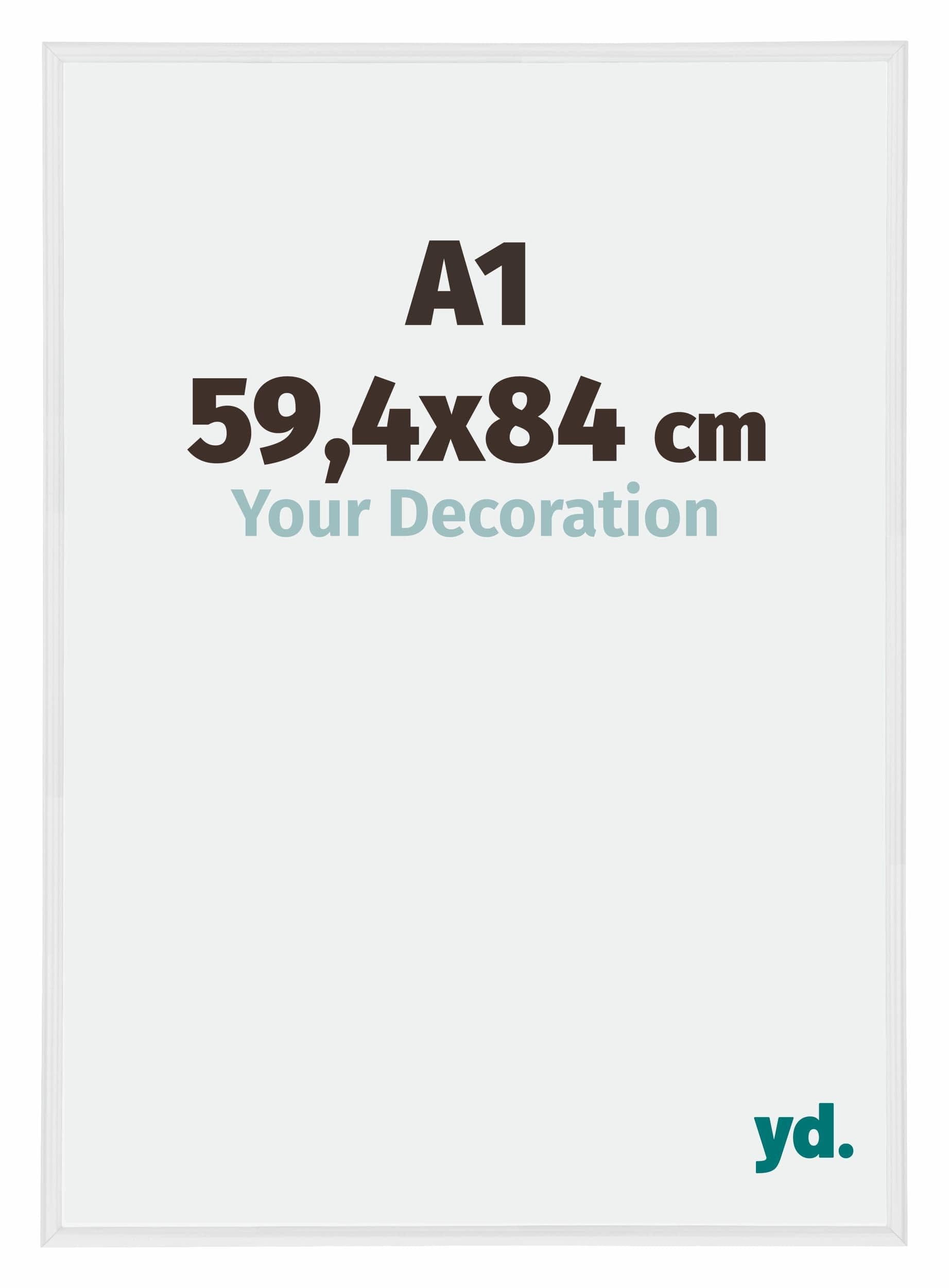 Your Decoration - Puzzle frame A1 59,4x84 - White High Gloss - Puzzle frame 1500-2000 Pieces - Plastic Photoframe - Annecy