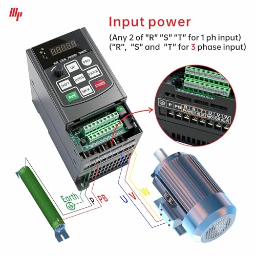 Image of G300 220V VFD, 1 Phase Input to 3 Phase Output Variable Frequency Drive