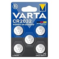 VARTA CR 2032, 6032101415, Batteria Litio a Bottone, Piatta, Specialistica, 3 Volts, Diametro 20mm,...