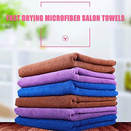 Toalhas de microfibra Blusea para salão de beleza, toalhas de secagem rápida, absorventes de água, m