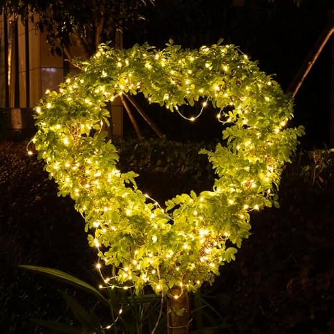 LED Fairy String Lights 200FT 600 LEDs Outside Indoor Plug In String Lights Waterproof Remote Control for Living Bed Room, Backyard, Patio, Garden, Porch, Wedding or Christmas Decorating