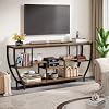 Tribesigns TV Stand for Televisions up to 80 Inches 709 Inches Entertainment Center with Storage Shelves Wood TV Media Console Table Unit for Living Room Bedroom Rustic Brown