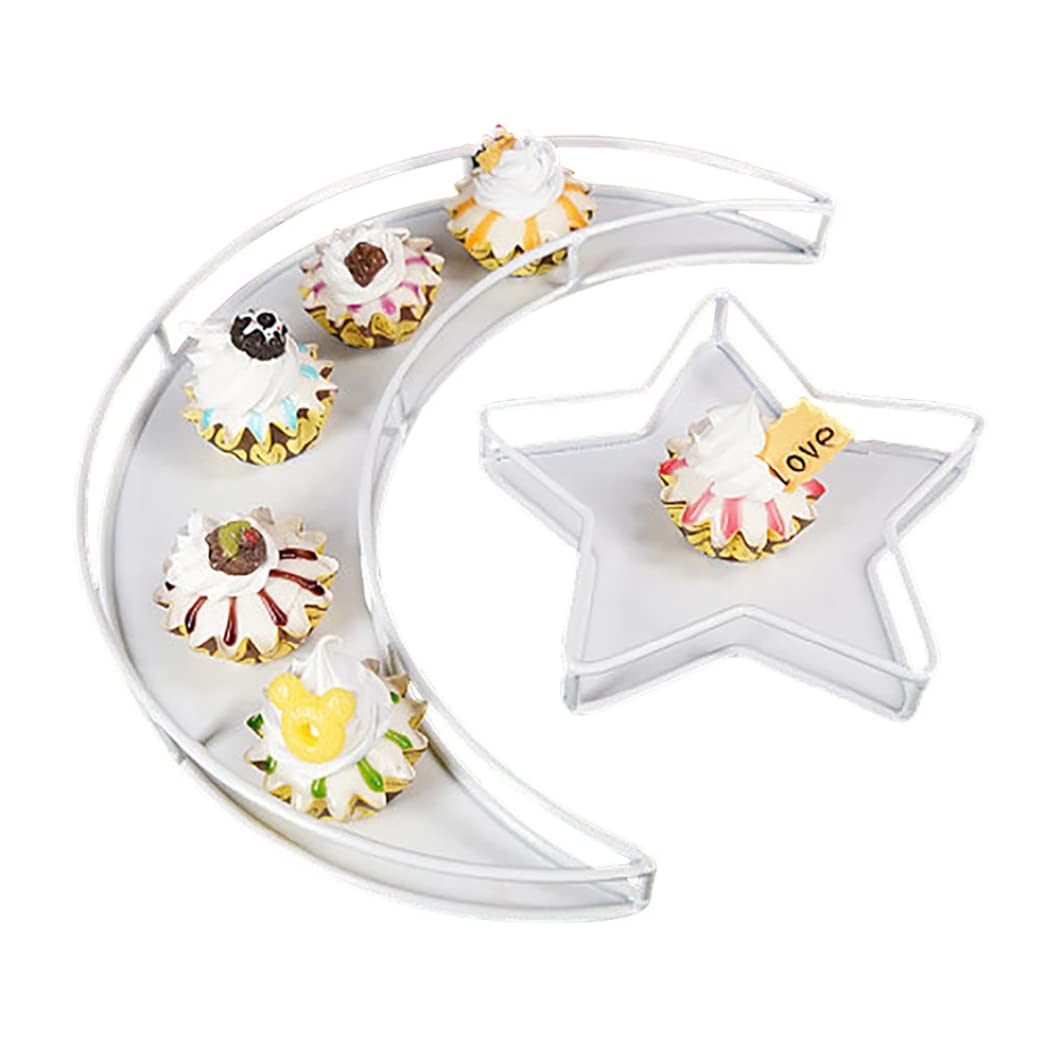 Assiette à dessert lune étoile et plateau nourriture l'Aïd pour service chic