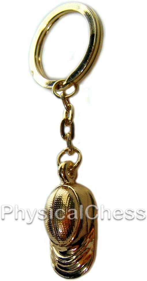 Fencing Mask Keychain Gold